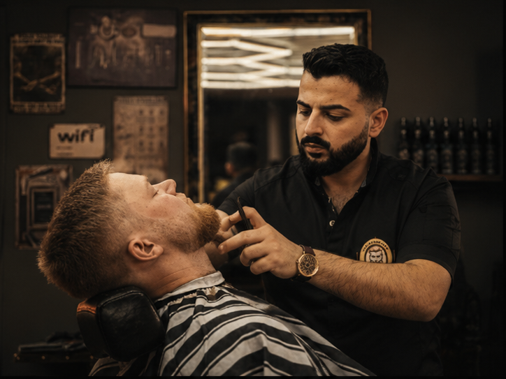 Barberare i arbete